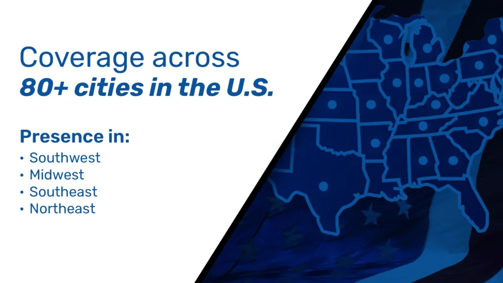 Cross-Border Transportation to 80+ U.S. Cities